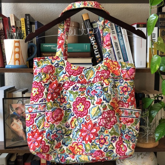 Vera Bradley Floral Tote - Picture 3 of 8